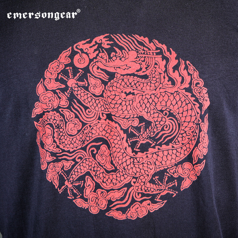 Emersongear Tactical T-krekls Ming Guards Atpakaļ Versija Kultūra Krekli Tkrekls Sports Ikdienas Mode Ikdienas āra pārgājieni Combat