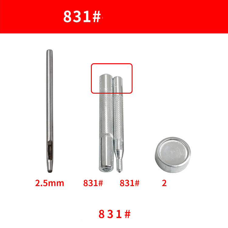 Patchwork montavimo įrankis kniedės keturios sagos penkių šakelių sagtis oro akies spalvos skylė džinsinė sagtis kombinacija rankinių kalimo įrankių didmeninė prekyba