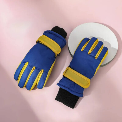 Naujos aukštos kokybės vaikams skirtos slidinėjimo pirštinės žieminės snieglentės sniego šiltos pirštinės berniukams, neperšlampamos, tankios kumštinės pirštinės.