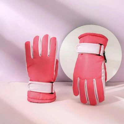 Naujos aukštos kokybės vaikams skirtos slidinėjimo pirštinės žieminės snieglentės sniego šiltos pirštinės berniukams, neperšlampamos, tankios kumštinės pirštinės.