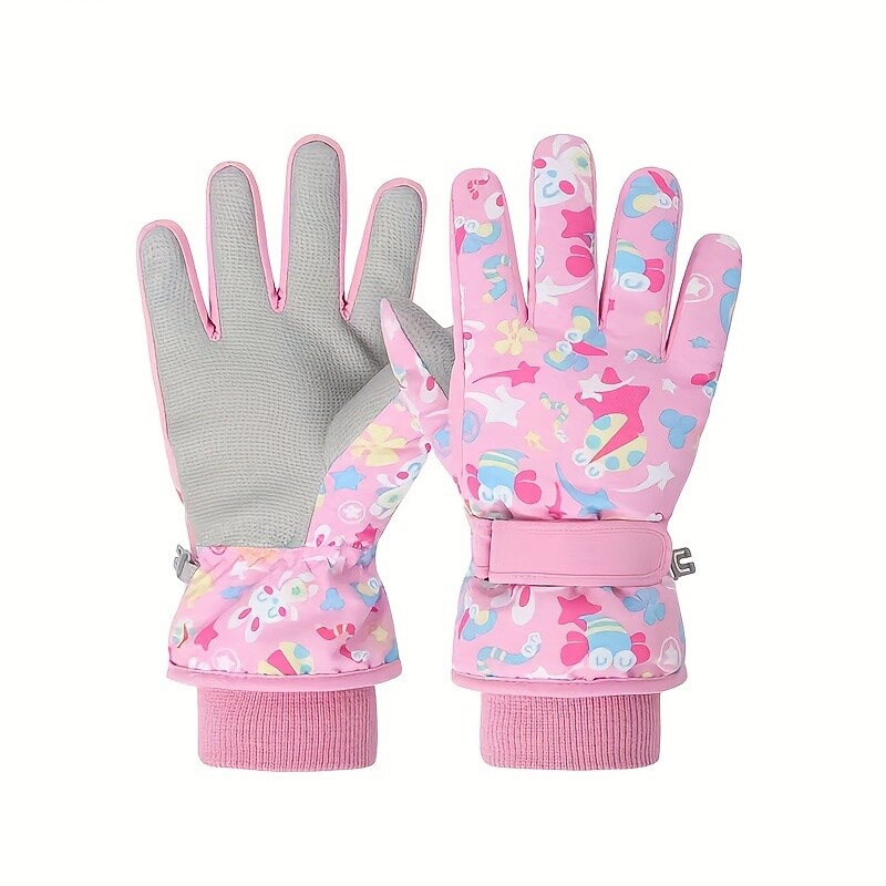 Dječje rukavice s punim prstima, protuklizni premaz, tople zimske rukavice, termalne skijaške rukavice, rukavice, rukavice, oprema za daskanje na snijegu, oprema za skijanje