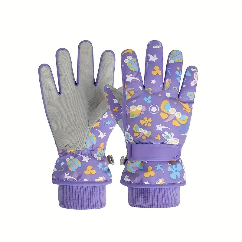 Dječje rukavice s punim prstima, protuklizni premaz, tople zimske rukavice, termalne skijaške rukavice, rukavice, rukavice, oprema za daskanje na snijegu, oprema za skijanje