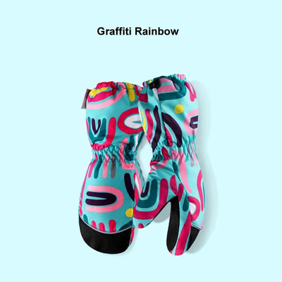 Zimske rukavice za skijanje Dječje rukavice Podebljana flis podstava Vodootporne protuklizne tople rukavice Dječaci Djevojčice Rukavice za sportove na snijegu na otvorenom