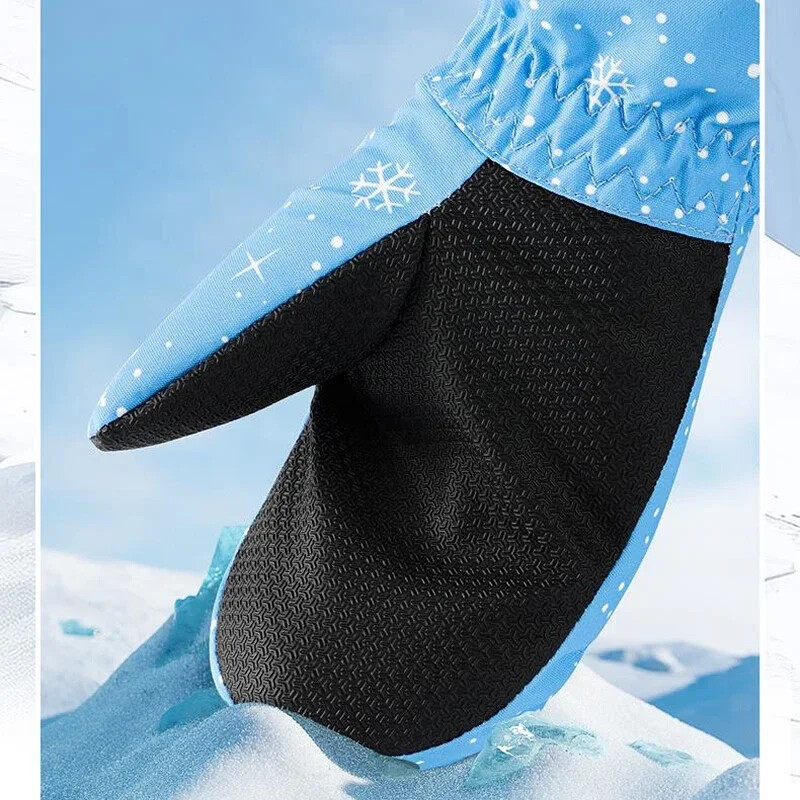 Zimske rukavice za skijanje Dječje rukavice Podebljana flis podstava Vodootporne protuklizne tople rukavice Dječaci Djevojčice Rukavice za sportove na snijegu na otvorenom