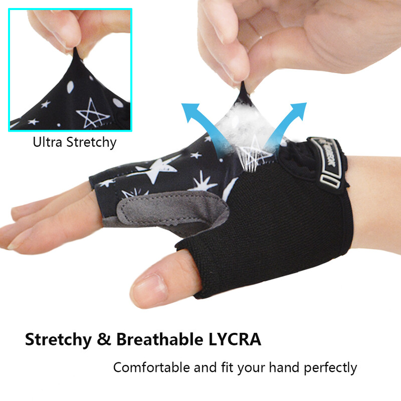 MOREOK Prozračne zaštitne zakovice za dlan, dječje rukavice, dječje biciklističke rukavice za ravnotežu, klizanje za dječake, djevojčice 3-12 godina