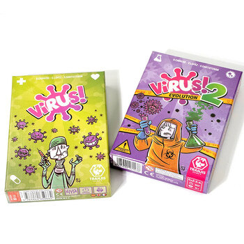 В испанска версия На английски Virus Card Game The Contagioously Virus 2 Card Correct Version Парти игра за забавни семейни игри