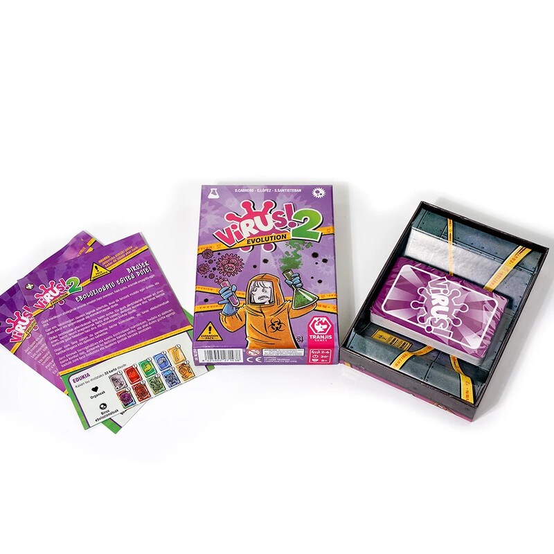 U španjolskoj verziji u engleskoj Virus kartaška igra The Contagioly Virus 2 Card Correct Version Party igra za zabavne obiteljske igre