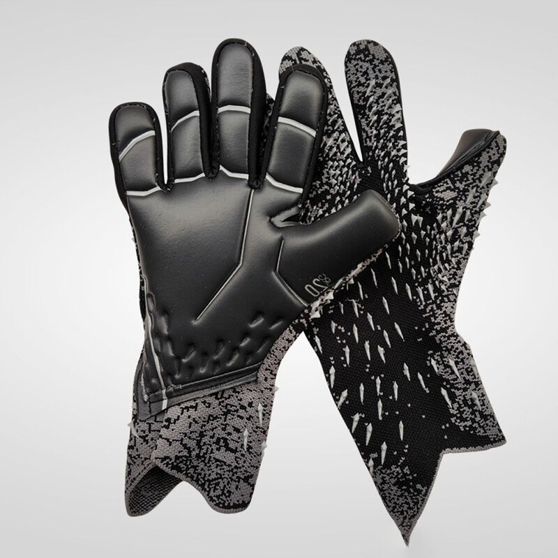 1 par protukliznih dječjih golmanskih rukavica s gumenom podlogom, vratarske rukavice, prozračne, podesive za djecu/odrasle