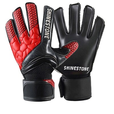 1 par protukliznih dječjih golmanskih rukavica, zaštita prstiju, vratarske rukavice od lateksa, amortizacija, podesiva za odrasle/djecu/djecu