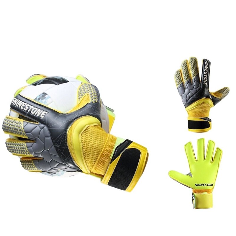 1 par protukliznih dječjih golmanskih rukavica, zaštita prstiju, vratarske rukavice od lateksa, amortizacija, podesiva za odrasle/djecu/djecu