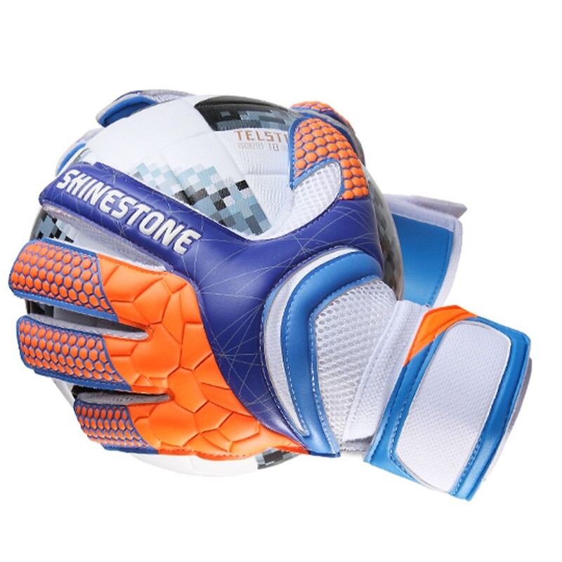 1 par protukliznih dječjih golmanskih rukavica, zaštita prstiju, vratarske rukavice od lateksa, amortizacija, podesiva za odrasle/djecu/djecu