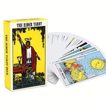 The Rider Tarot Deck Cards, 78 бр. Oracle Deck за начинаещи, класически Таро с PDF-наръчник