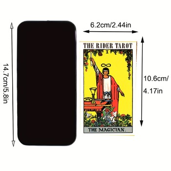 The Rider Tarot Deck Cards, 78 бр. Oracle Deck за начинаещи, класически Таро с PDF-наръчник