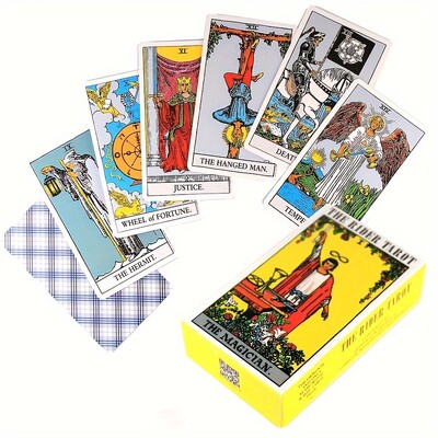 Cărți de tarot The Rider, pachet de 78 buc Oracle pentru începători, taroturi clasice cu ghid PDF