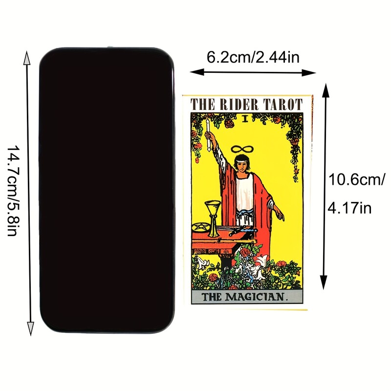 The Rider Tarot špil karata, 78 komada Oracle špil za početnike, klasični tarot s PDF vodičem