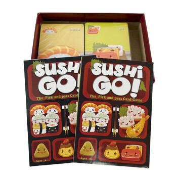 1 бр. Карта за игра за семейно събиране „Sushi Go“, забавна игра с карти, парти настолна колода