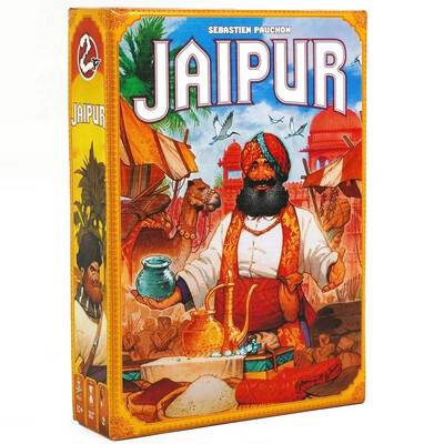 Društvena igra Jaipur - strateška trgovačka igra prikladna za djecu od 10 i više godina, 2 igrača, 30 minuta vremena za igru, razmak