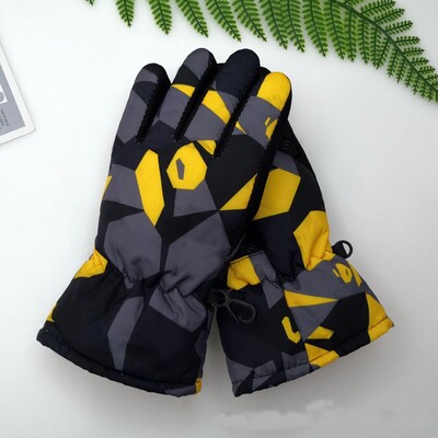 Copii Copii Iarna Zăpadă Mănuși calde Băieți Fete Ski Snowboard Rezistent la vânt Impermeabil Îngroșare Menține cald Iarna Mănușă cu mâneci lungi