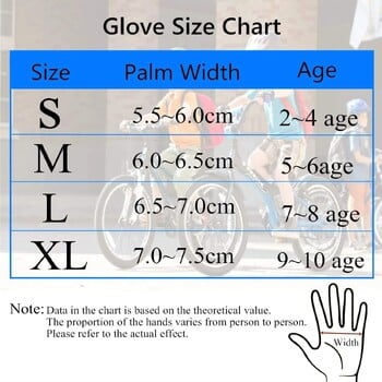 Детски юношески велосипедни ръкавици 1 чифт гел подложка велосипед половин пръст спорт на открито шосе планински велосипед ръкавица подходяща момче момиче младеж