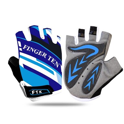 Vaikų jaunimo dviratininkų pirštinės 1 pora gelinio paminkštinimo dviračiui puspirščiui lauko sportui plento kalnų dviračių pirštinės tinka berniukui mergaitei jaunimui