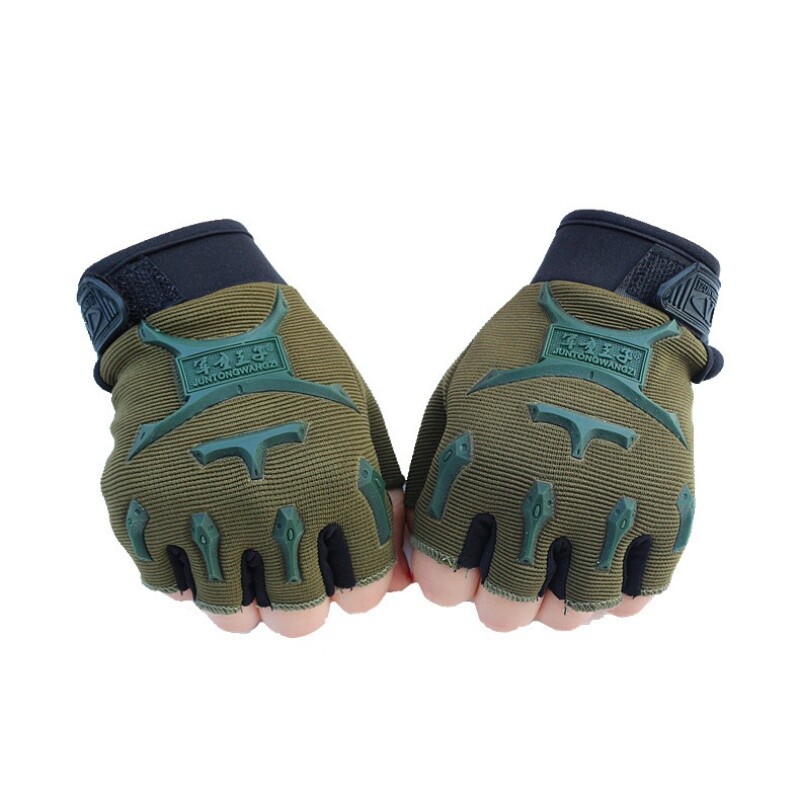 Γάντια ποδηλασίας για παιδιά Αγόρι που αναπνέουν Γάντια με μισό δάχτυλο με γάντια υπαίθριου αθλητικού ψαρέματος Αντιολισθητικά γάντια προπόνησης αναρρίχησης