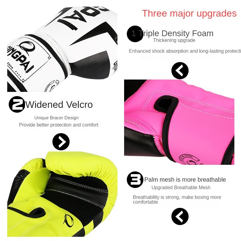 Νέα γάντια πυγμαχίας γενικής χρήσης για ενήλικες και παιδιά Γάντια του μποξ Sanda Gloves Training Fighting Punching Bags Γάντια του μποξ