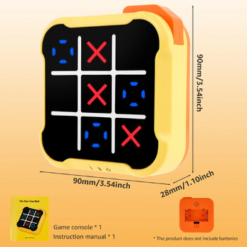 Παιχνίδι Tic Tac Toe Παιδιά Ηλεκτρονικά Παιχνίδια Noughts and Crosses Παιχνίδι Εκπαίδευση μνήμης Άπειρα φορητά παιχνίδια ταξιδιού για παιδιά ενήλικες