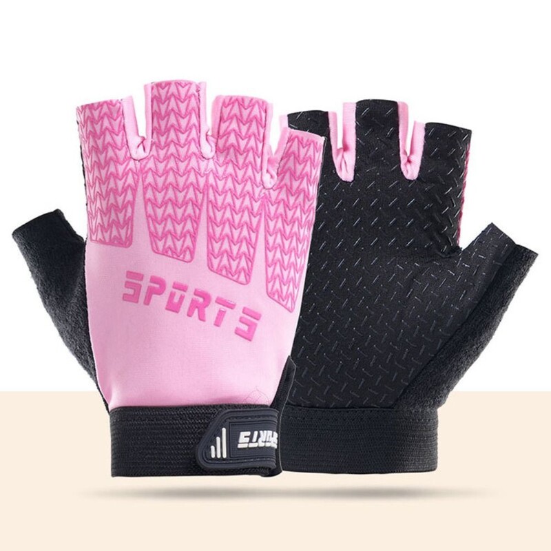 Αντιολισθητικά παιδικά γάντια ποδηλασίας που απορροφούν τους κραδασμούς Αναπνεύσιμα γάντια ποδηλάτου μισού δακτύλου Προστατευτικά ελαφρού βάρους