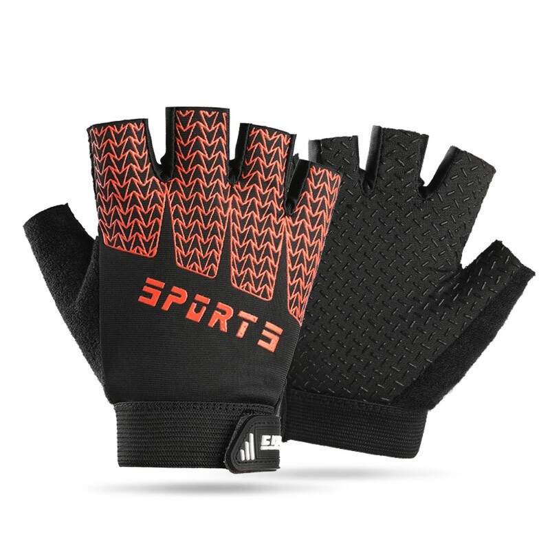 Αντιολισθητικά παιδικά γάντια ποδηλασίας που απορροφούν τους κραδασμούς Αναπνεύσιμα γάντια ποδηλάτου μισού δακτύλου Προστατευτικά ελαφρού βάρους