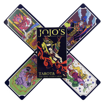 Аниме JoJo Bizarre Adventure Tarot Cards Divination Deck English Versions Edition Oracle Board Игра на настолни игри за парти