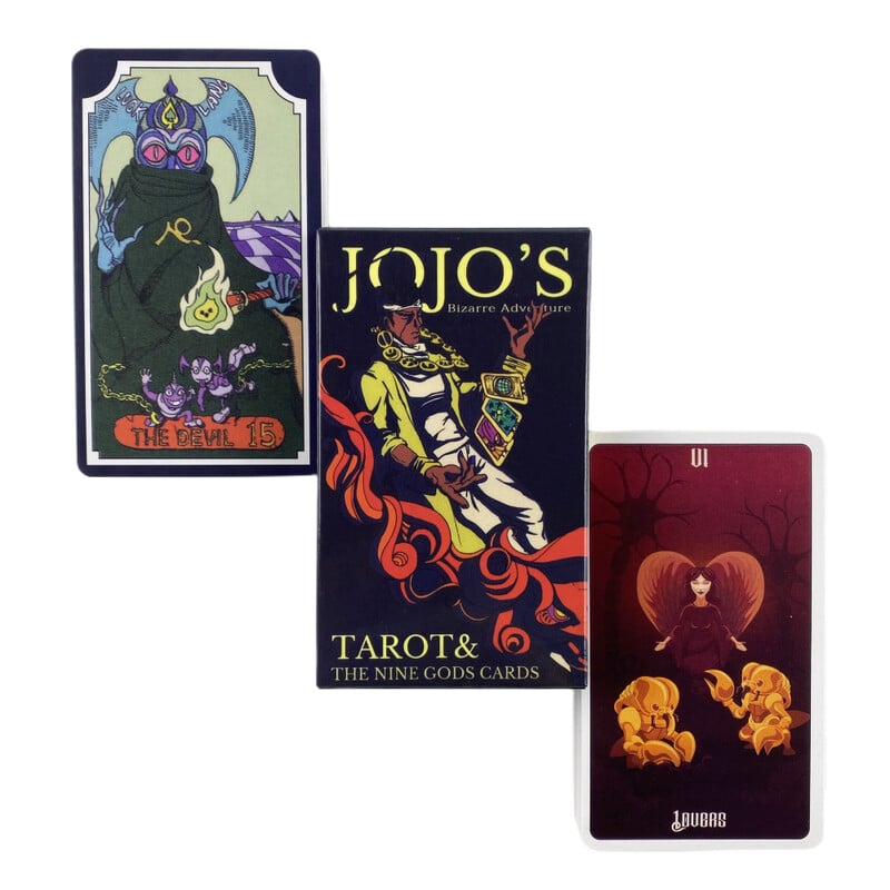 Anime JoJo Bizarna avantura Tarot karte Špil proricanja Engleske verzije Izdanje Oracle Board Igranje stolnih igara za zabavu