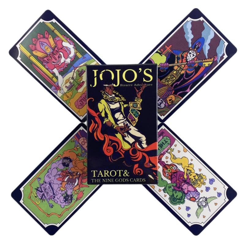 Anime JoJo Bizarna avantura Tarot karte Špil proricanja Engleske verzije Izdanje Oracle Board Igranje stolnih igara za zabavu