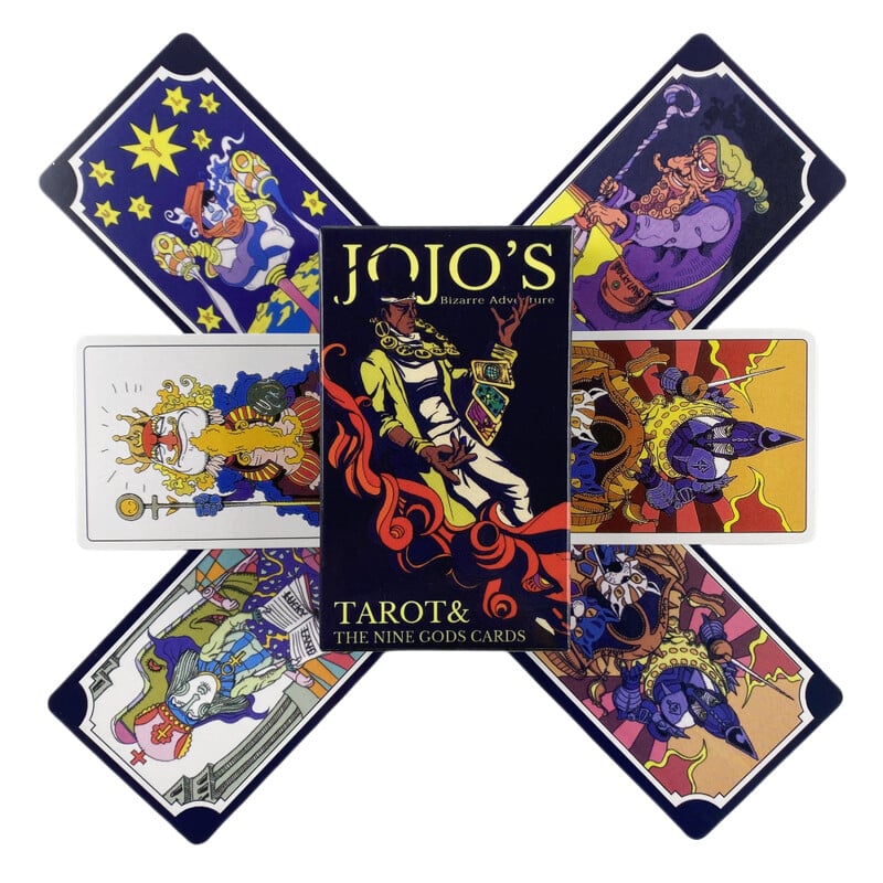 Anime JoJo Bizarna avantura Tarot karte Špil proricanja Engleske verzije Izdanje Oracle Board Igranje stolnih igara za zabavu