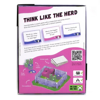 Herd Mentality Card Game The Udderly Hilarious Party Game Забавление за цялото семейство Най-добрите настолни игри