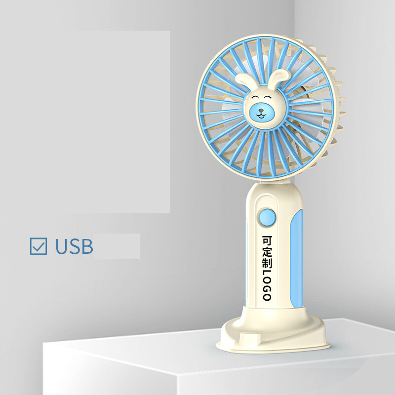 Crtani ručni mali ventilator, prijenosno punjenje, spavaonica, uredsko stolno, mali ventilator, promotivni poklon za tvrtku