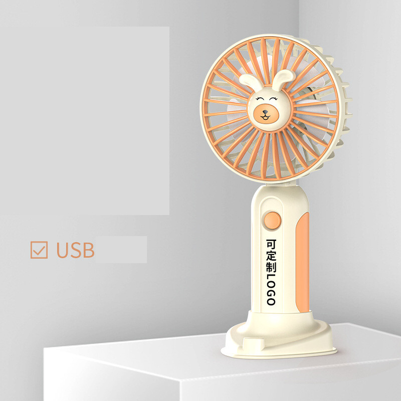 Crtani ručni mali ventilator, prijenosno punjenje, spavaonica, uredsko stolno, mali ventilator, promotivni poklon za tvrtku