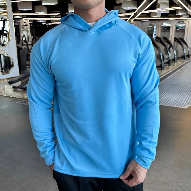 Majica za trčanje s kapuljačom Muška široka majica za teretanu dugih rukava Sportska odjeća Košarkaška majica s kapuljačom Dry Fit majice Majica kratkih rukava za fitness Sportski trening