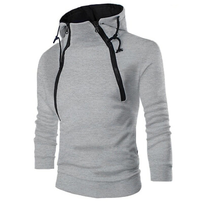 Мъжки качулки с цип за бягане Спортна тренировка GYM Висока яка Ветроустойчиво яке Спортно ежедневно тактическо облекло Зимно топло облекло