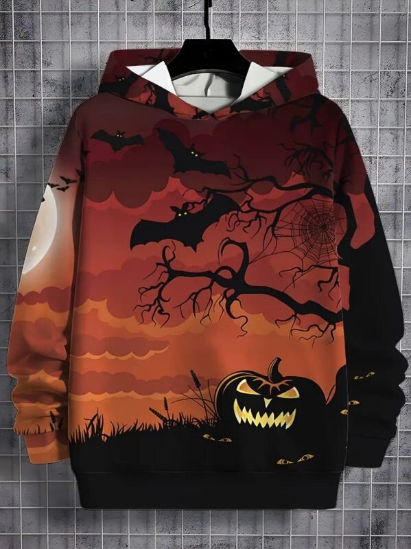 2024. 3D ispis, nova muška majica s kapuljačom, sportska odjeća za van, modna jesenska majica s kapuljačom dugih rukava