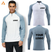 Visokokvalitetni crni spandex veliki ležerni sweatshirt OEM custom print logo poliester s okruglim izrezom muški sweatshirt za trčanje 805