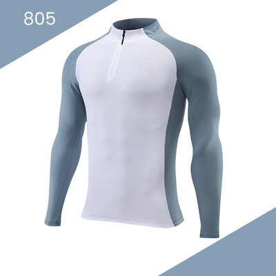 Visokokvalitetni crni spandex veliki ležerni sweatshirt OEM custom print logo poliester s okruglim izrezom muški sweatshirt za trčanje 805