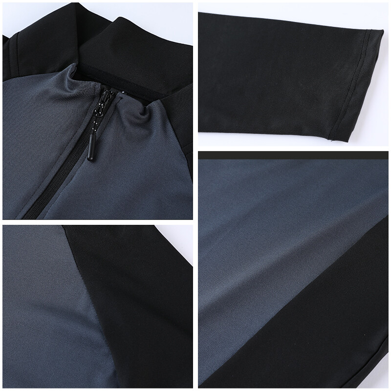 Visokokvalitetni crni spandex veliki ležerni sweatshirt OEM custom print logo poliester s okruglim izrezom muški sweatshirt za trčanje 805