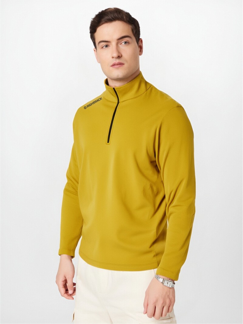 Žieminiai vyriški megztiniai su užtrauktuku lauke ilgomis rankovėmis vilnos terminiai bėgimo treniruokliai RT Neperšlampami ir šilti marškinėliai su stovinčia apykakle