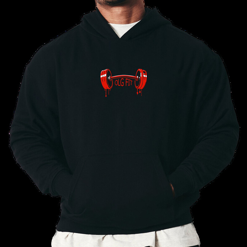 Gym Fitness Hoodie Muški jesenski zimski pulover s kapuljačom Fitness Sweatshirt s printom Preveliki gornji dijelovi sportske odjeće