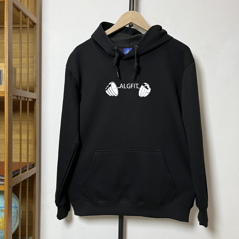 Gym Fitness Hoodie Muški jesenski zimski pulover s kapuljačom Fitness Sweatshirt s printom Preveliki gornji dijelovi sportske odjeće