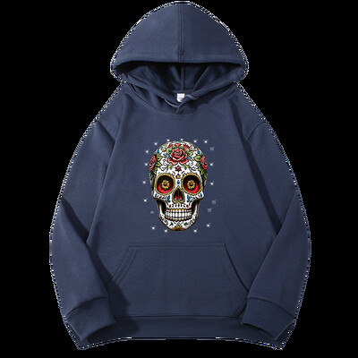 Jesen, nova muška majica s kapuljačom i otisnutim otiscima, široka majica s kapuljačom, hip-hop stil, ulična odjeća, ležerni pulover, muška odjeća