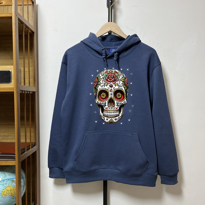 Jesen, nova muška majica s kapuljačom i otisnutim otiscima, široka majica s kapuljačom, hip-hop stil, ulična odjeća, ležerni pulover, muška odjeća