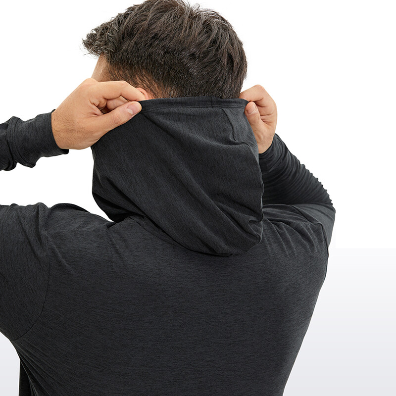 CRZ YOGA Jesen Zima Muški lagani pulover s kapuljačom Dukserica dugih rukava Brzosušeća ležerna sportska majica s kapuljačom i džepom