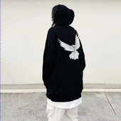 2024. Nova majica s kapuljačom Kanye West Trend Brand Ženska ulična odjeća Pamuk Ženska odjeća Pulover i vuneni print golubova