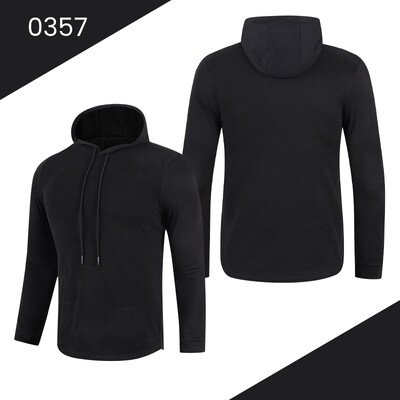 Nove modne muške jesenske zimske majice s kapuljačom Ulični kaput dugih rukava Jednobojna ležerna trenirka Gornji dijelovi trenirke za trčanje na otvorenom 0357